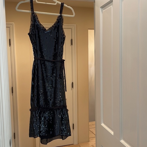 Needle and thread black sequin dress medium - Picture 7 of 11